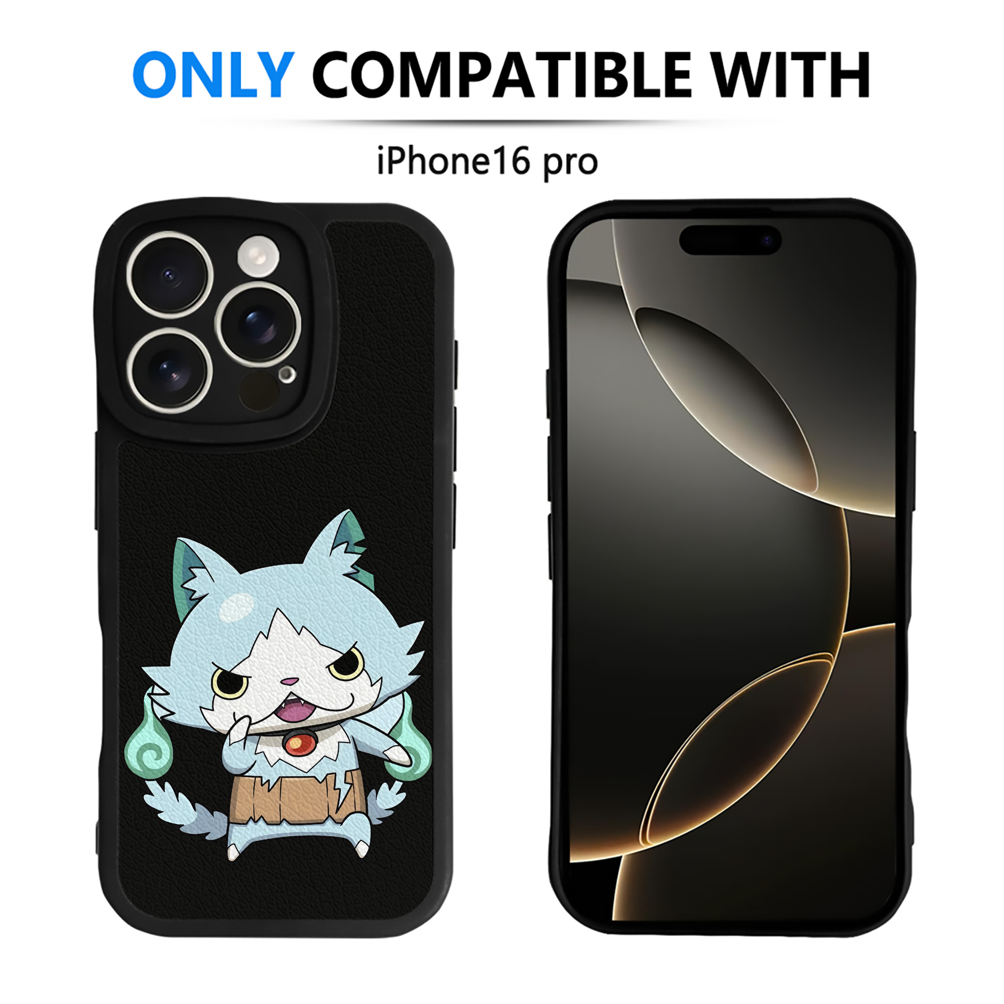（画像用） 妖怪ウォッチ Yo-kai Watch 【iPhone 16シリーズ対応】シリコンスマホケース（レザー調） 材質：シリコン